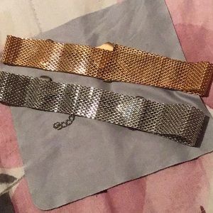 2 Choker necklaces
